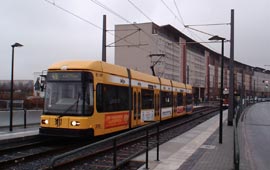 Die Gleistrasse vorerst für die Linie 49 wurde am 29.11.2003 in Betrieb genommen