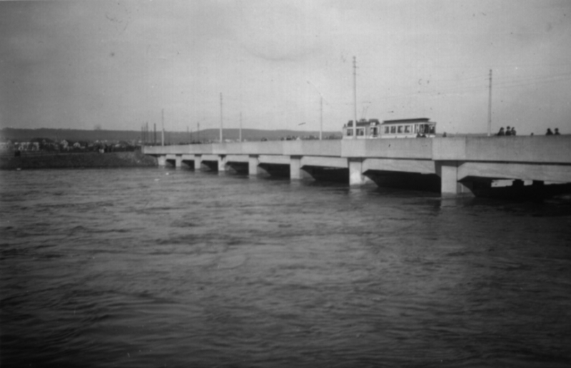 Hochwasser Flutrinne März 1940 (Foto: Archiv F. Philipp)