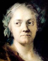 Selbstbildnis, Pastell auf Papier