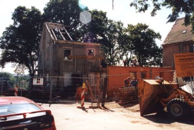 Die Baustelle der Lindenschänke im Juli 1998 Die Baustelle der Lindenschänke im Juli 1998