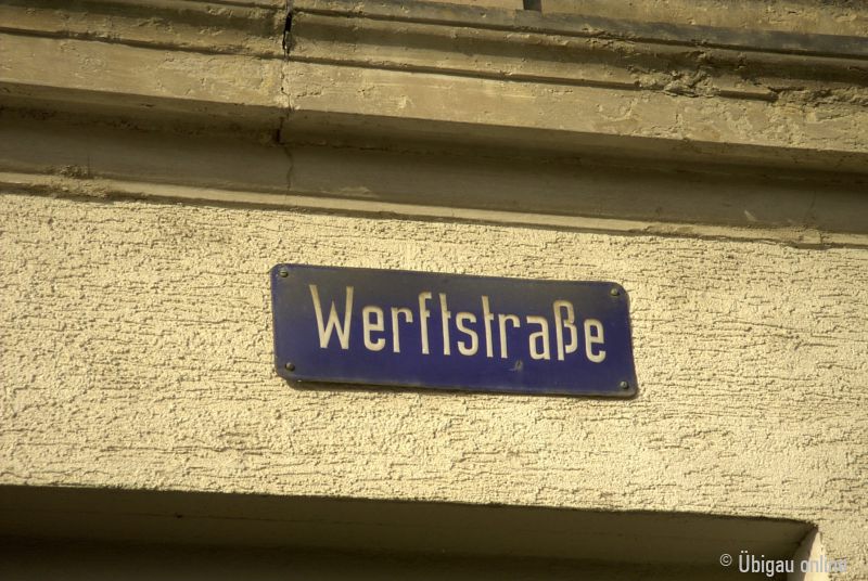 2002 11 werftstrasse strassenschild 2002 11 werftstrasse strassenschild