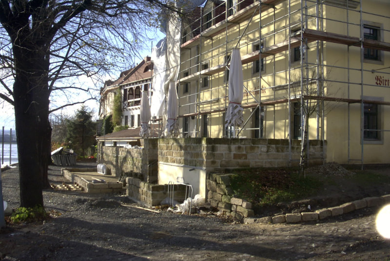 Die Lindenschänke am 9.11.02 (Foto: F. Philipp)