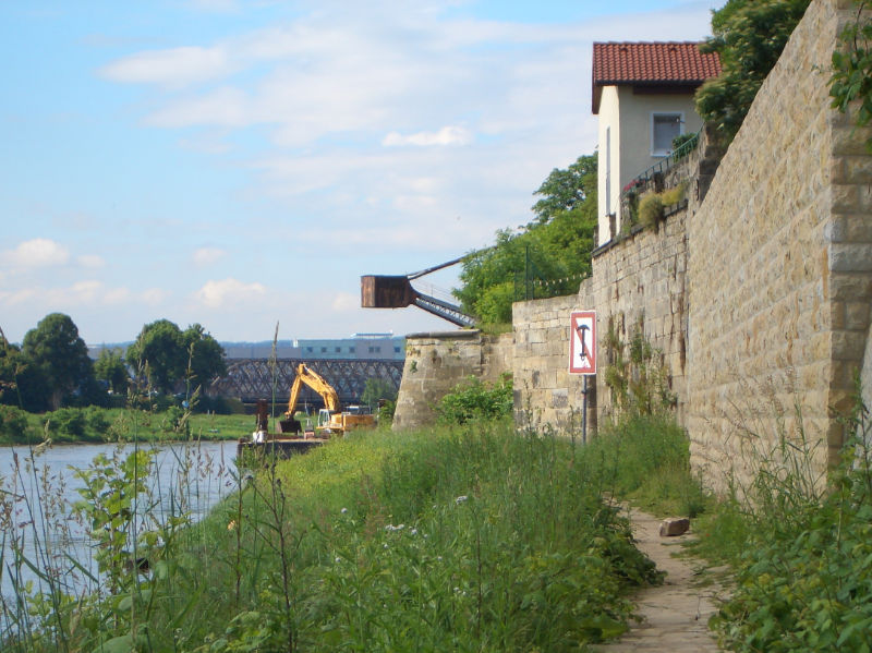 Der Kran von Altübigau aus gesehen (Foto: F. Philipp)