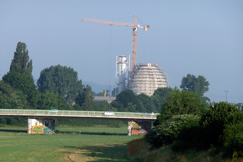 Der Bau der Faultürme hat begonnen (Foto: F. Philipp, 2010)