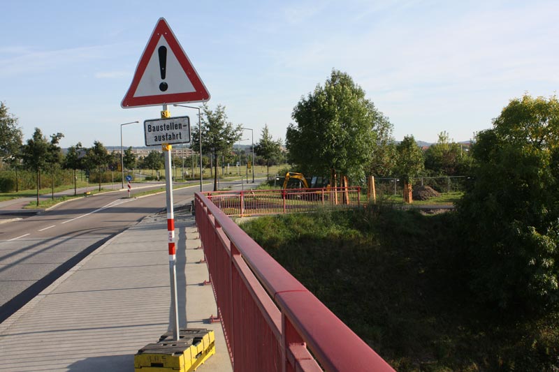 Baustelle an der Sternstraße