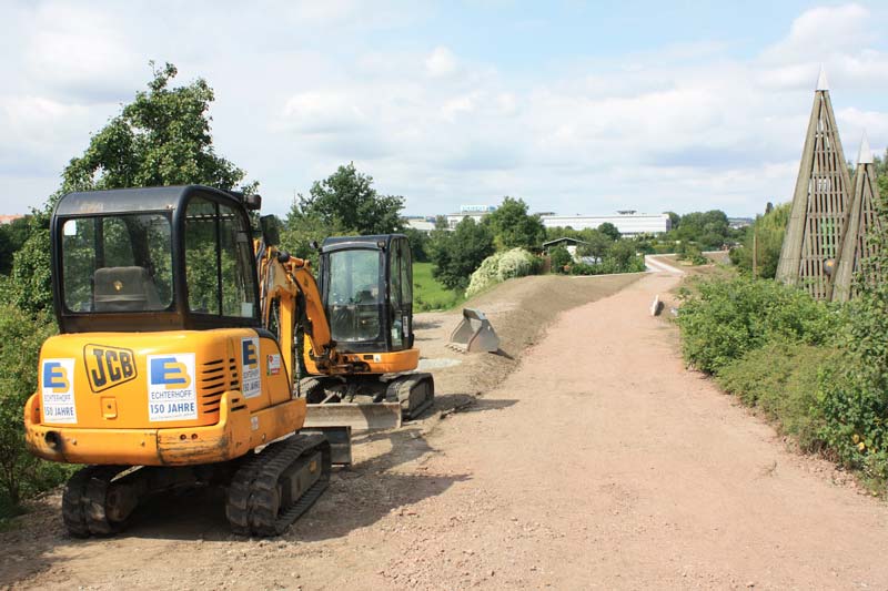 Baustelle zwischen Stern- und Washingtonstraße (Juli 2012)