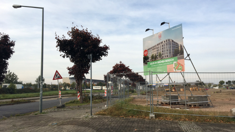 Bautafel Mika-Quartier (Foto: F. Philipp)