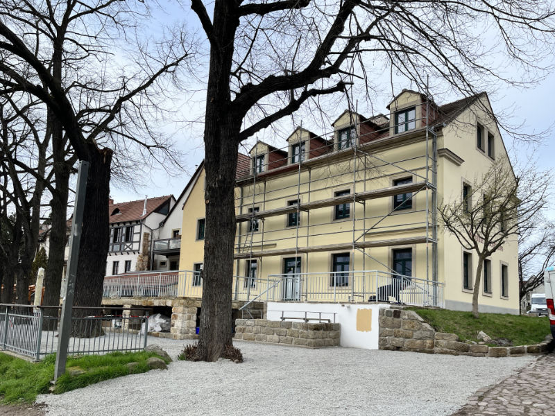 31.03.2023 - Lindenschänke wird erneuert (Foto: F. Philipp)