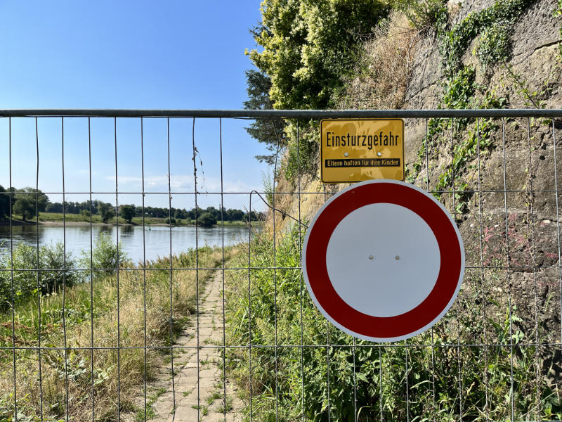 Hinweisschild Altübigau (Foto: F. Philipp)