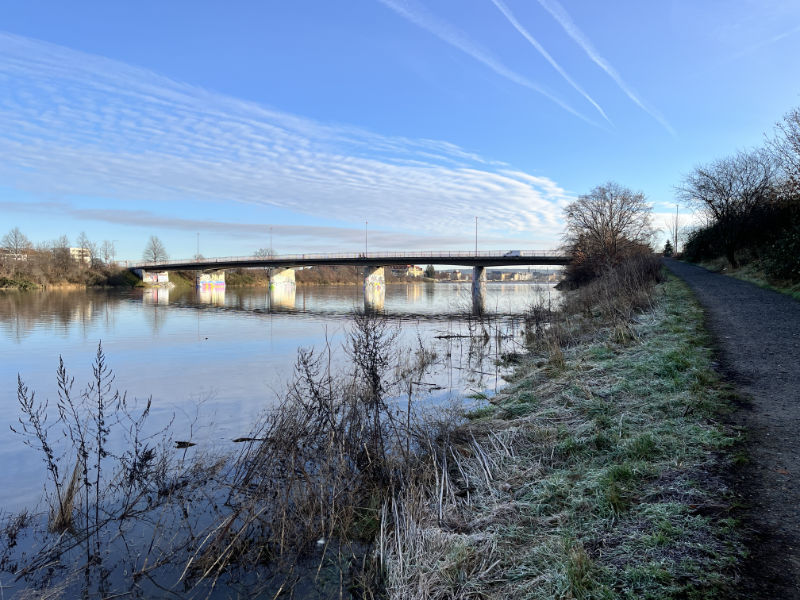 Flutrinne an der Sternstraße (Foto: F. Philipp)