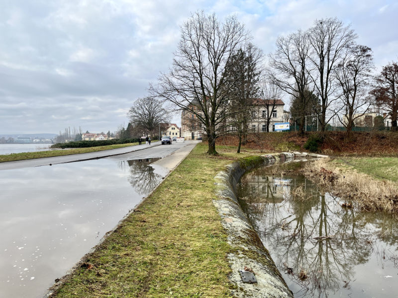 Böcklinstraße bei 5,66m (Foto: F. Philipp)