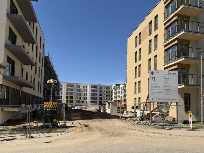 Baufeld der Firma Atal an der An der Elbaue (Foto: F. Philipp)