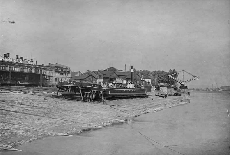 Schiffswerft 1925 (Foto: SLUB Dresden / Deutsche Fotothek / Albert Wiese)