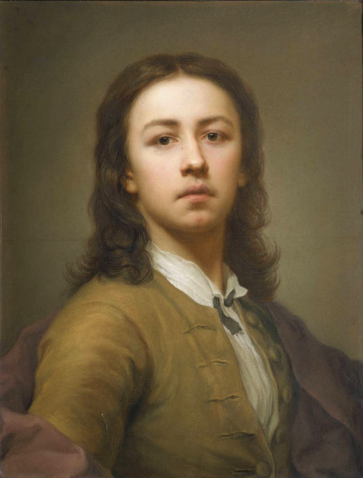 Anton Raphael Mengs, Selbstbildnis 1744, Staatliche Kunstsammlungen Dresden (Gemeinfrei,  WikiMedia)