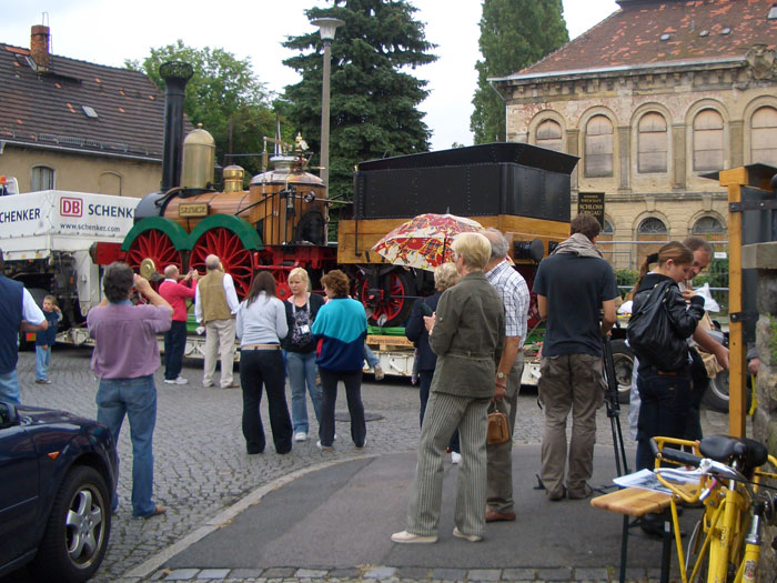 Der Fototermin wurde durch die damalige BI Schloss Übigau organisiert (Foto: F. Philipp, 2008)